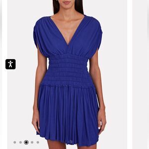 NWT ALC Luna MIDI Dress Blue Small